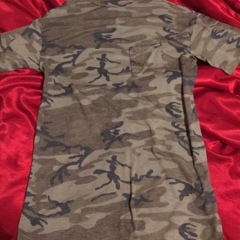 camo t-shirt dress